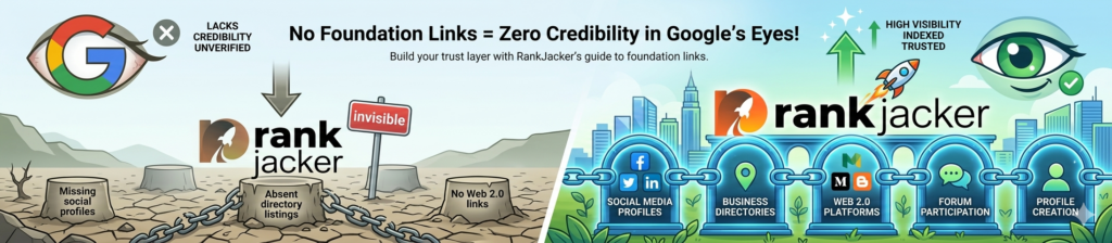 No Foundation Links = Zero Credibility in Google’s Eyes!