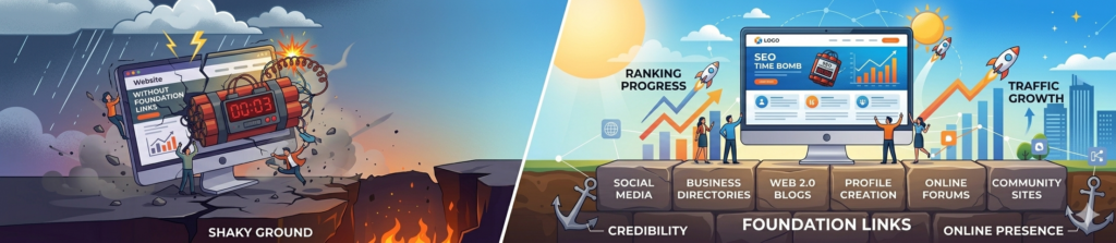 Your Website Is a Time Bomb Without Foundation Links Here's Why!
